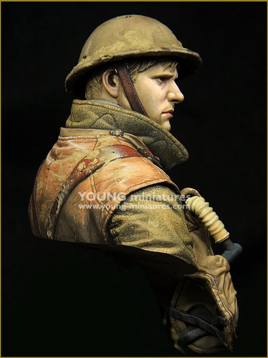 Young Miniatures YM1875 British LEWIS Gunner WWI 1/10 – zdjęcie 7