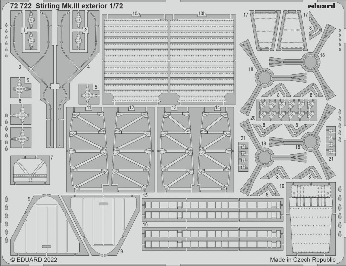 Eduard BIG72171 Stirling Mk. III ESSENTIAL ITALERI 1/72 – zdjęcie 3
