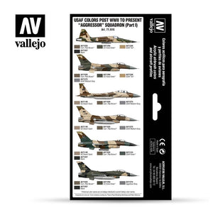 Vallejo 71616 USAF colors post WWII to present Aggressor Squadron Part I 8x17ml – Bild 2
