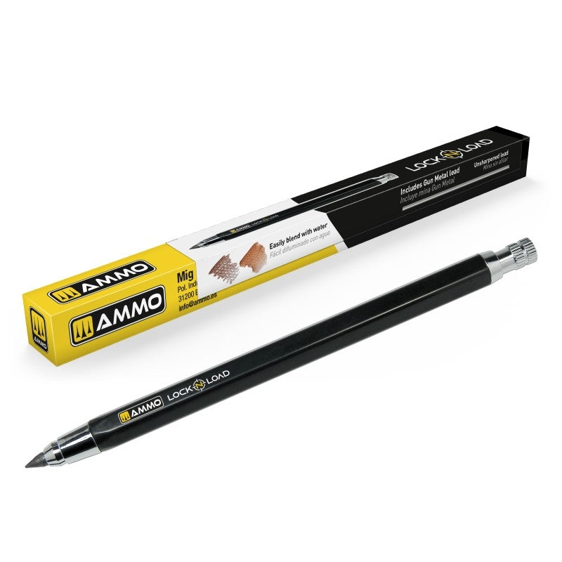 AMMO of Mig Jimenez 8313 LOCK N LOAD - Weathering Rechargable Technical Pencil (Tool)