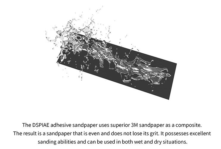 DSPIAE MSP-2500 #2500 DIE-CUTTING ADHESIVE SANDPAPER / PAPIER ŚCIERNY SAMOPRZYLEPNY – imagen 5