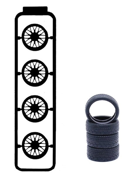 Fujimi 193601 Wheel 19 BBS Wheel 20 inch 1/24 – imagen 3