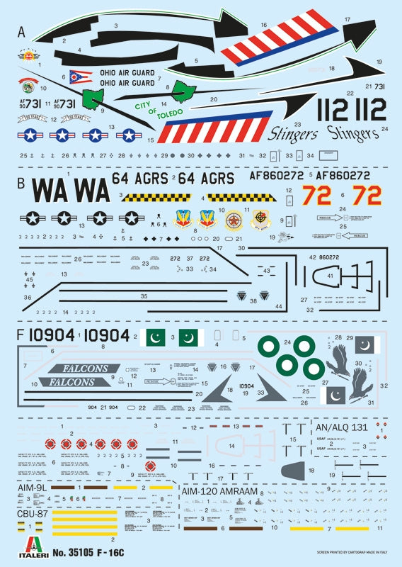 Italeri 35105 F-16C Fighting Falcon - WAR THUNDER 1/48 – immagine 7