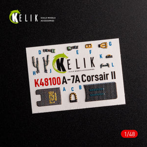 KELIK K48100 A-7A Corsair II - interior 3D decals for HobbyBoss kit 1/48 – Bild 3