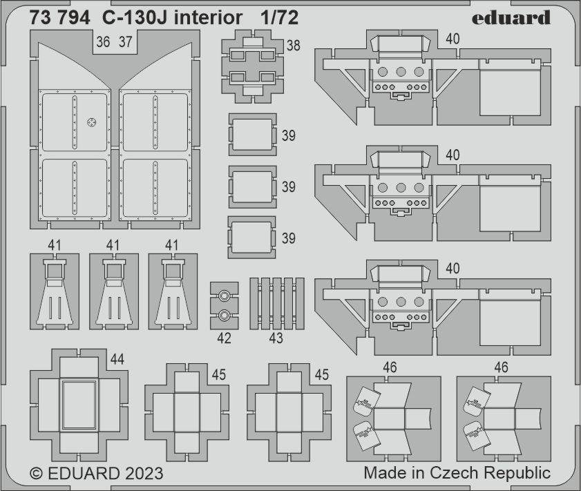 Eduard 73794 C-130J interior ZVEZDA 1/72 – immagine 2