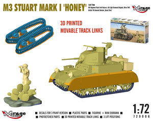 Mirage Hobby 720006 M3 Stuart Mk.I Honey Light Tank 1/72 – imagen 4