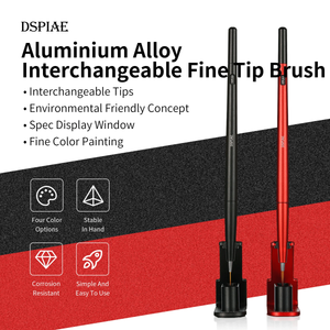 DSPIAE AT-FB01 Fine Brush With Replacable Point Tip - Red / Precyzyjny pędzel z wymienną końcówką – immagine 4