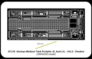 Aber 35218 Char moyen allemand Pz.Kpfw. III, Ausf J/L - vol. 2 - jeu supplémentaire - ailes (1/35) – image 6