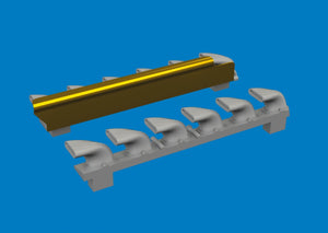 Eduard 672406 Bf 109G-6 exhaust stacks PRINT Tamiya 1/72 – immagine 2