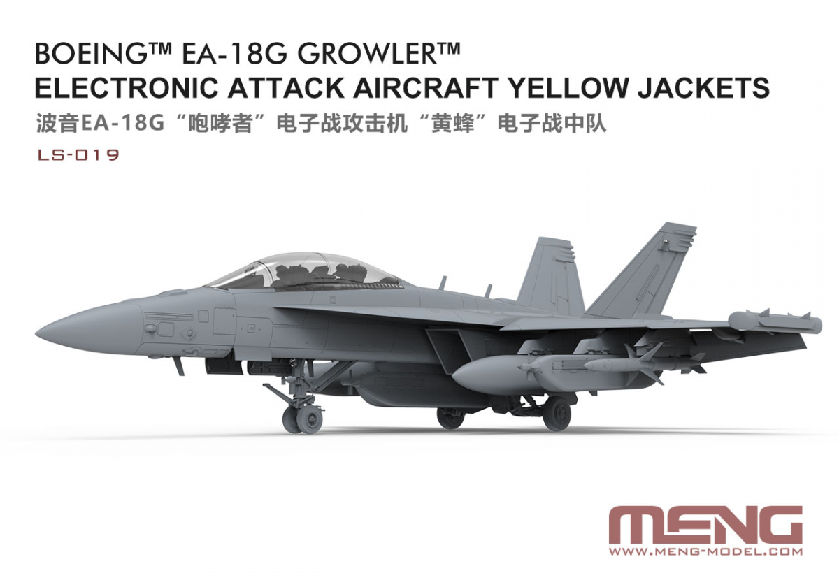 Meng LS-019 Boeing EA-18G Growler Electronic Attack Aircraft Yellow Jackets 1/48 – imagen 2