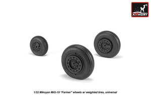 Armory Models AW32012 Mikoyan MiG-19 Farmer wheels w/ weighted tires 1/32 – Bild 4