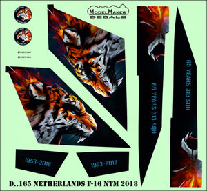 ModelMaker Decals D48165 Netherlands F-16 NTM 2018 1/48 – imagen 4