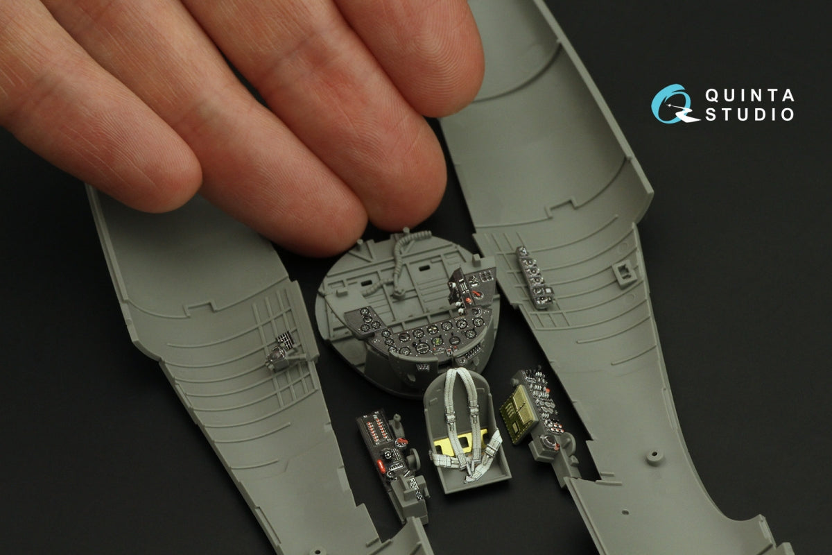 Quinta Studio QD48367 F4U-1A 3D-Printed &amp;amp; coloured Interior on decal paper (Magic Factory) 1/48 – imagen 6