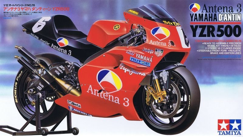Tamiya 14078 Antena 3 Yamaha D&amp;#39;Antin YZR500 1/12