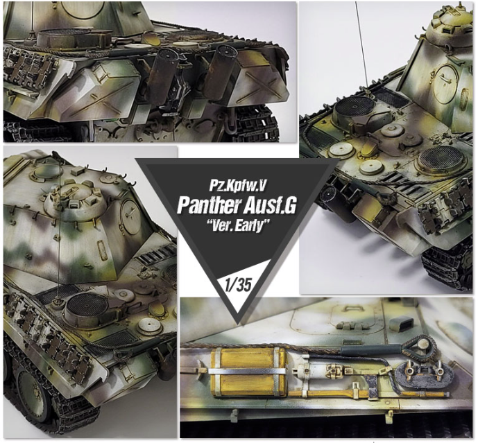 Academy 13529 Pz.Kpfw.V Panther Ausf.G Ver.Early 1/35 – imagen 3
