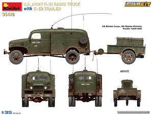MiniArt 35418 Camion radio K-51 de l&amp;#39;armée américaine avec remorque K-52. Kit intérieur 1/35 – image 16