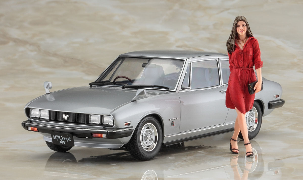 Hasegawa SP604 Isuzu 117 Coupe Late Version (XE) With Cool Beauty Girl&amp;#39;s Figure 1/24 – imagen 2