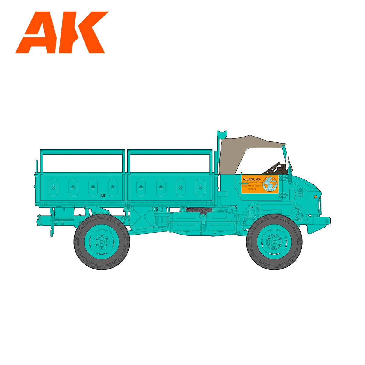 AK Interactive AK35505 UNIMOG S 404 EUROPE &amp;amp; AFRICA 1/35 – zdjęcie 8