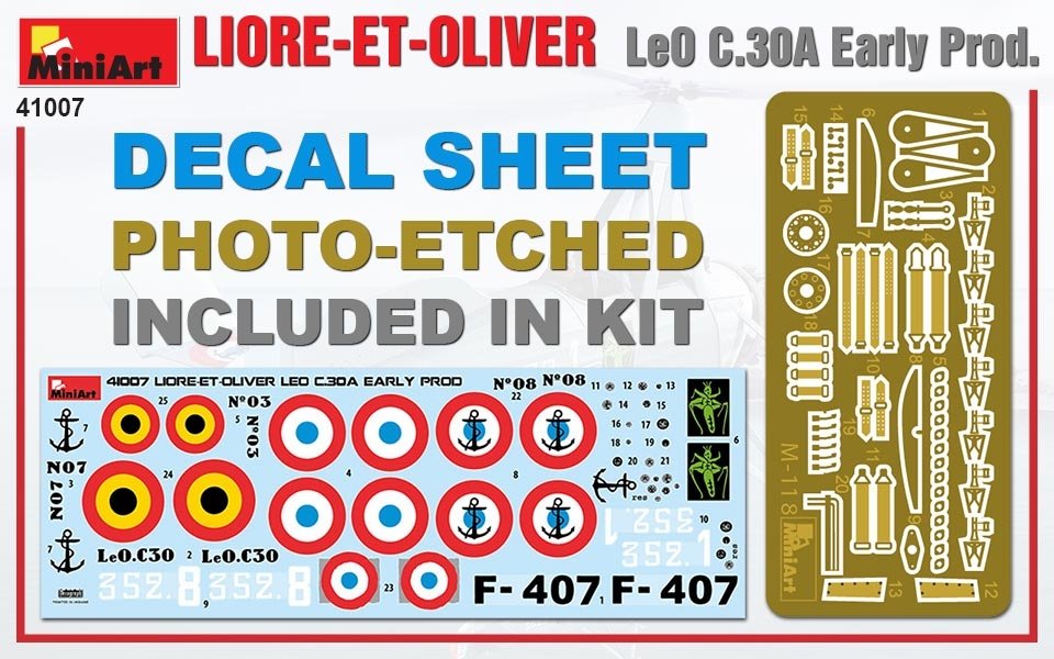 MiniArt 41007 LIORE-ET-OLIVER LeO C.30A Early Prod 1/35 – imagen 2