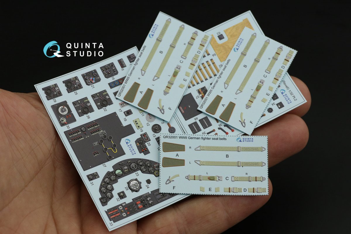Quinta Studio QD32084 Ju 88A-1 3D-Printed &amp;amp; coloured Interior on decal paper ( Revell ) 1/32 – Bild 14