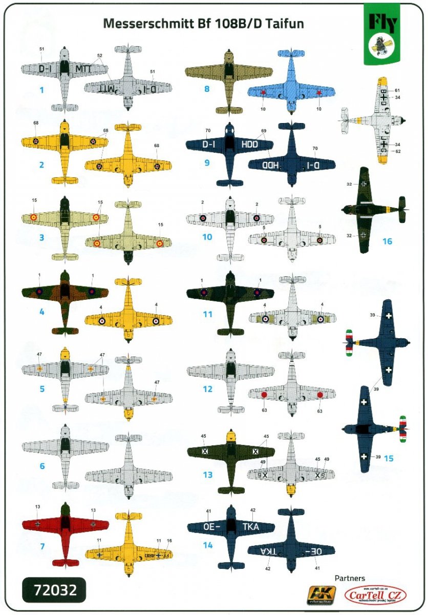 Fly 72032 Messerschmitt Bf 108B/D Taifun 1/72 – zdjęcie 3