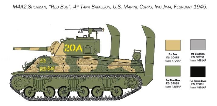 Italeri 6583 M4A2 Sherman US Marines Corps 1/35 – imagen 2
