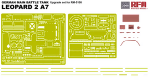 Rye Field Model 2068 Upgrade set German Main Battle Tank Leopard 2 A7 for RFM 5108 1/35