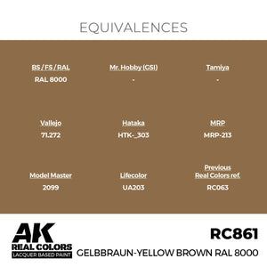 AK Interactive RC861 Gelbbraun-Yellow Brown RAL 8000 17 ml – imagen 3
