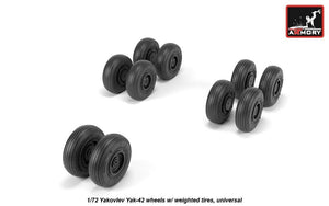 Armory Models AW72061 Yakovlev Yak-42 Clobber wheels w/ weighted tires 1/72 – immagine 4