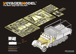 Voyager Model PE35335 WWII German Sd.Kfz.7 8t Late Production For DRAGON 6562 1/35