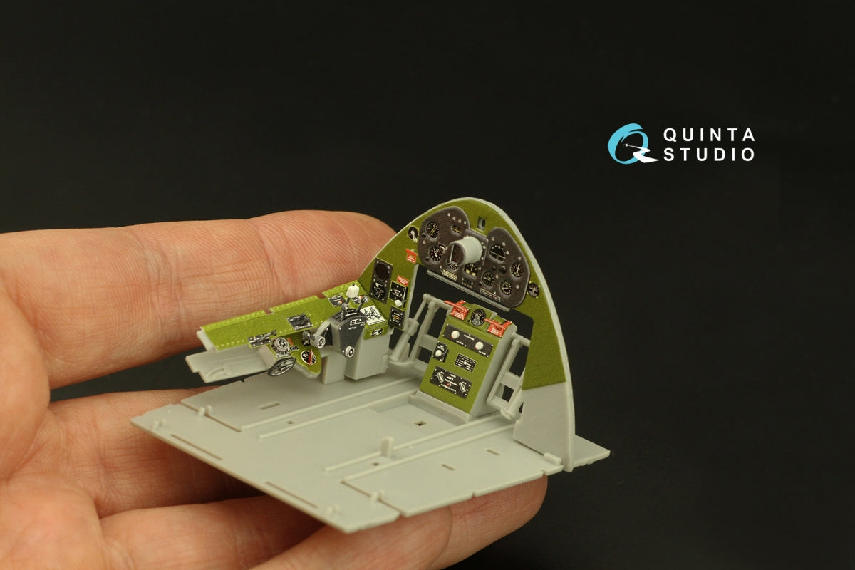 Quinta Studio QD32189 F6F-3E/N Hellcat 3D-Printed coloured Interior on decal paper (Trumpeter) 1/32 – imagen 10