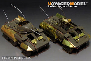 Voyager Model PEA335 WWII US M8/M20 armored car side skirts/stowage bins (For TAMIYA 35228 35234) 1/35 – immagine 4