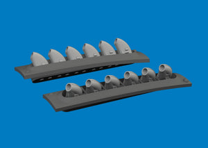 Eduard 6481060 P-40 exhaust stacks rounded PRINT Eduard 1/48 – imagen 2