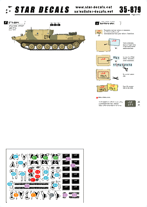 Star Decals 35-879 Egyptian Tanks 3 Yom Kippur War 1/35 – imagen 2