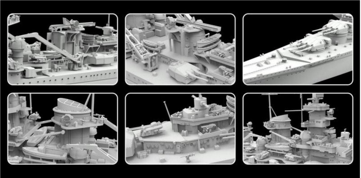 Flyhawk FH1149S German Battleship Gneisenau (Deluxe Edition) 1940 1/700 – immagine 3