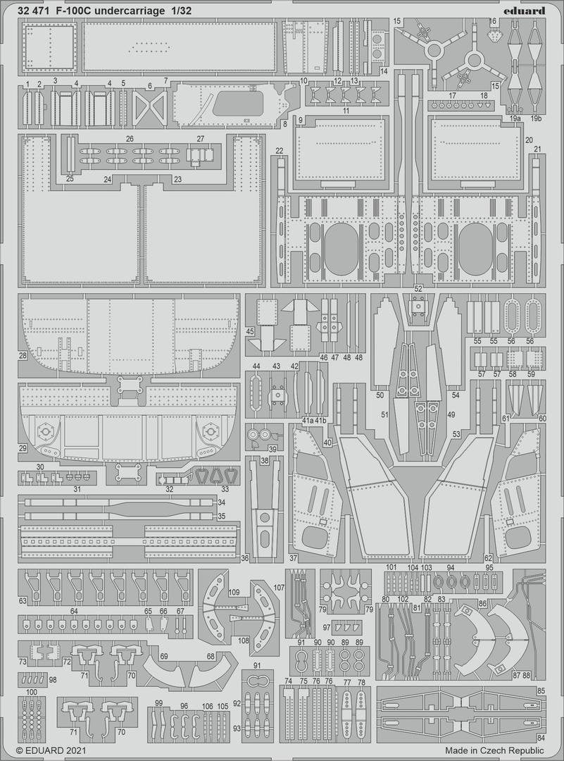 Eduard BIG33137 F-100C PARTIE II TRUMPETER 1/32 – image 3