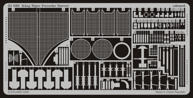 Eduard 35680 King Tiger Porsche 1/35 Dragon