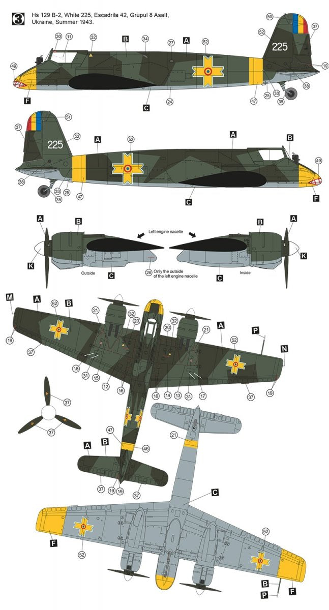 Hobby 2000 48011 Henschel Hs 129 B-2 Eastern Front 1/48 – Bild 3