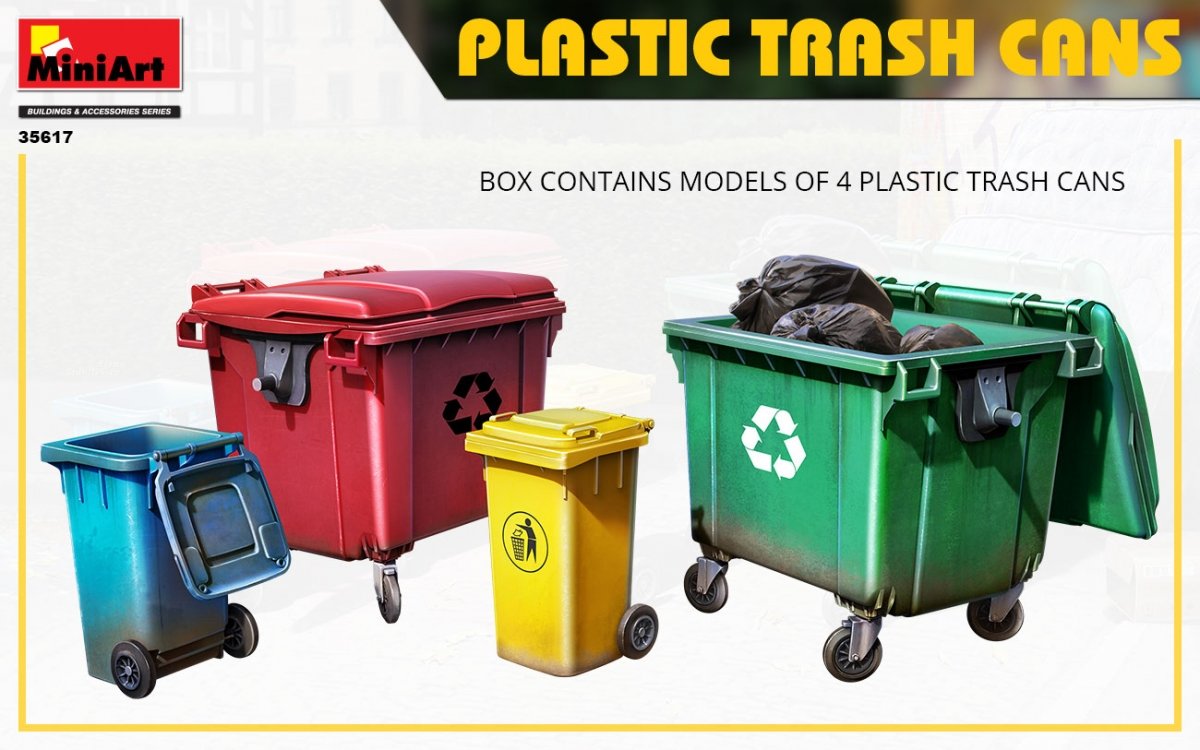Miniart 35617 POUBELLES EN PLASTIQUE 1/35  – image 2