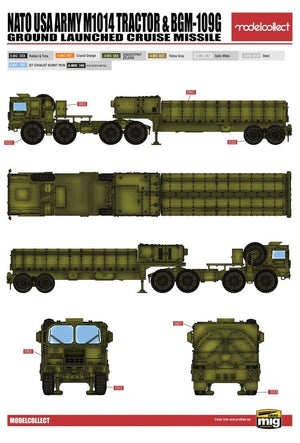 Modelcollect UA72096 NATO M1014 MAN Tractor &amp;amp; BGM-109G Ground Launched Cruise Missile 1/72 – immagine 4