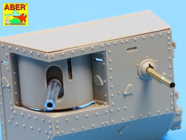 Aber 35L-155 Barrels for British WWI Tank Mark IV – Male 1/35 – zdjęcie 4