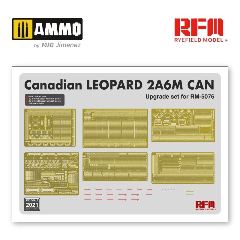 Rye Field Model 2021 Upgrade set for 5076 Canadian Leopard 2A6M CAN 1/35 – imagen 3