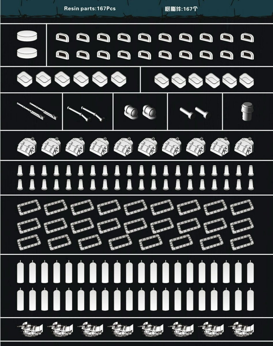 Flyhawk FH350125 USS Alabama BB-60 (for Trumpeter 05307) 1/350 – zdjęcie 4