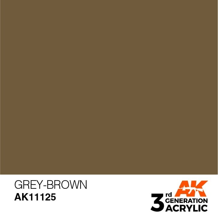 AK Interactive AK11125 GRAY-BROWN – STANDARD 17ml