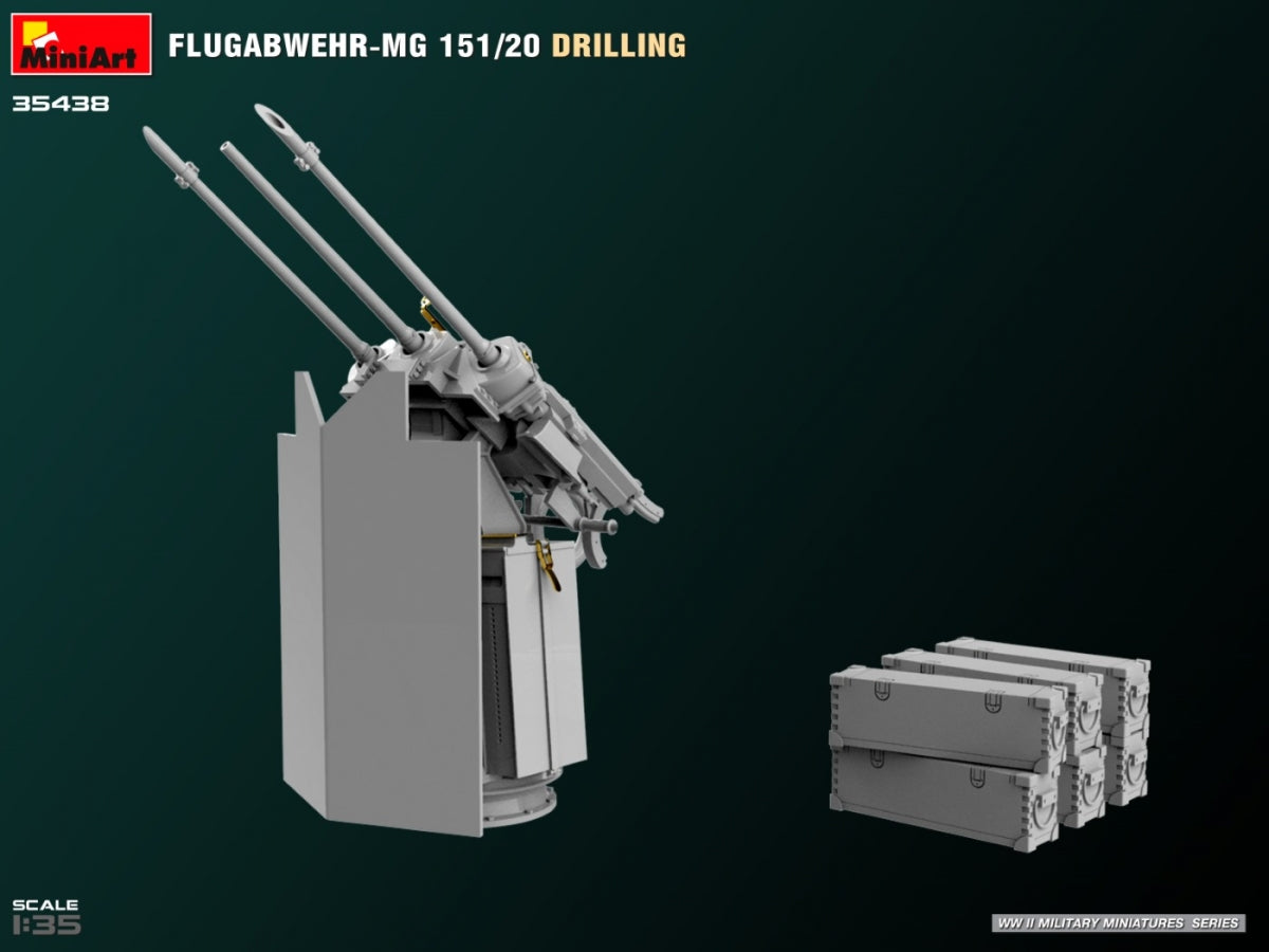 MiniArt 35438 FLUGABWEHR-MG 151/20 DRILLING 1/35 – imagen 4