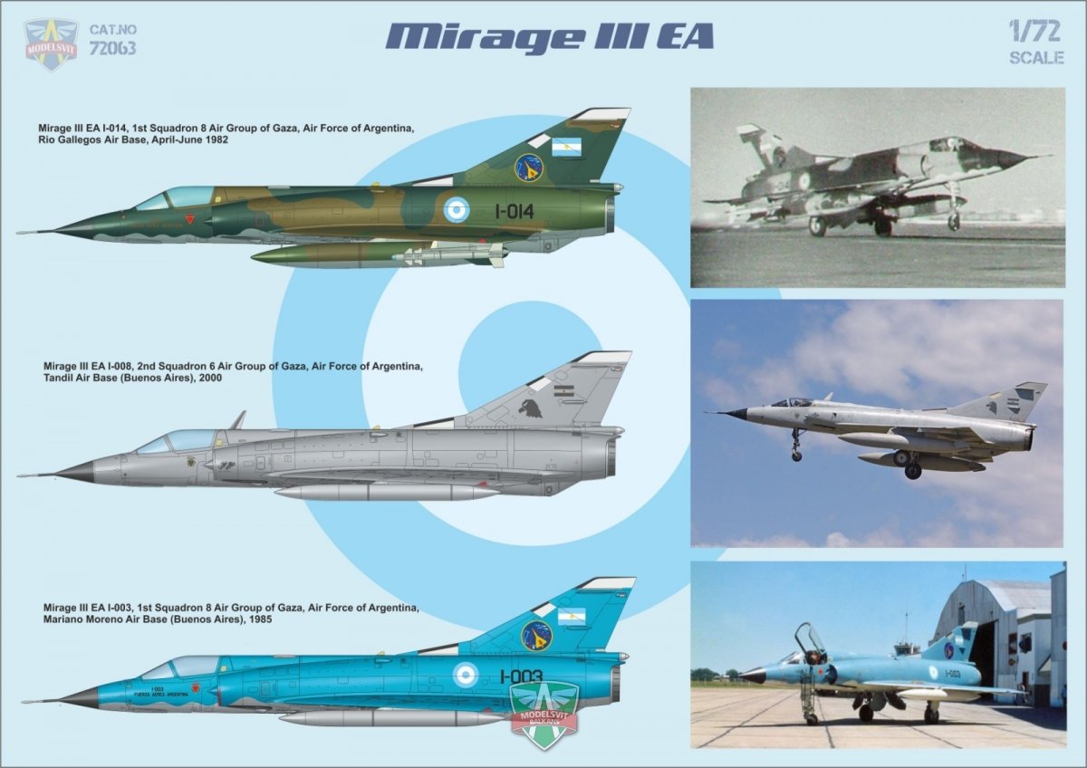 Modelsvit 72063 Mirage III EA/EBR 1/72 – imagen 2