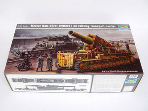 Trumpeter 00209 Morser Karl-Gerat 040/041 on railway transport carrier 1/35 – image 2