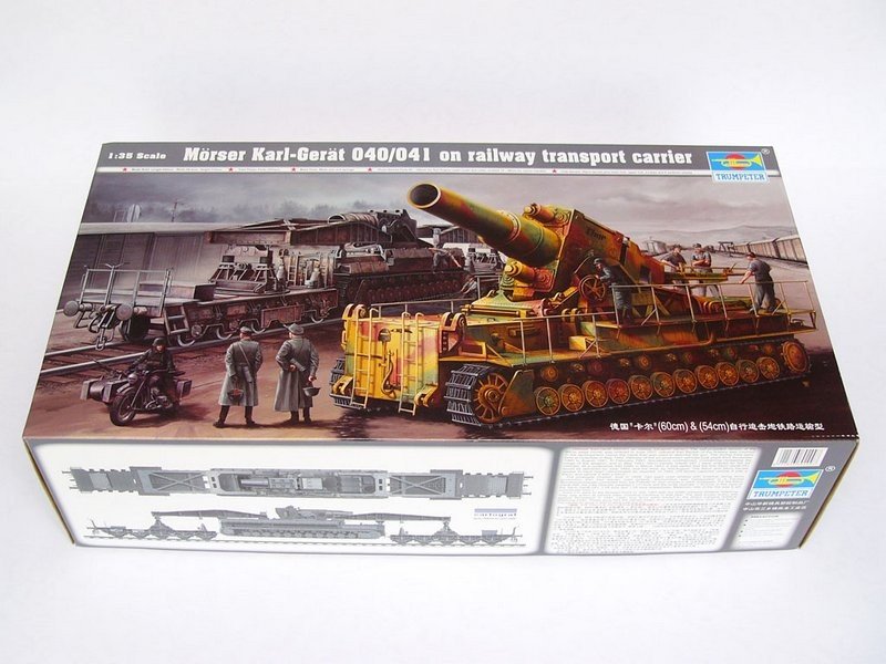 Trumpeter 00209 Morser Karl-Gerat 040/041 on railway transport carrier 1/35 – image 2