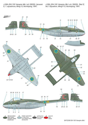 Special Hobby 72339 DH.100 Vampire Mk. I The First Jet Guardians of Neutrality 1/72 – immagine 3