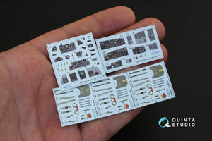 Quinta Studio QD48130 F-4D early 3D-Printed &amp;amp; coloured Interior on decal paper (for ZM SWS kit) 1/48 – imagen 2